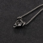Vintage 316L Stainless Steel Goat Necklace Hanging Men Chain Street Hip Hop Style Gothic Skull Pendant Jewelry Accessories