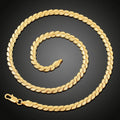 Luxury 24K 9999 Pure Gold real gold Men's and Women's Cuban Necklace Clavicle Chain Thick Necklace