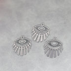 3pcs Eye of Horus Charms DIY Craft Tassels Earrings Necklace Jewelry Making Devil Eye Amulet Stainless Steel Pendant