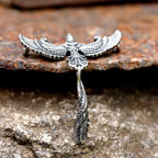 2023 New SCool 3D Phoenix Pendant Necklace Stainless steel Bird Charm Choker Animal Jewelry for man Good detail free shipping
