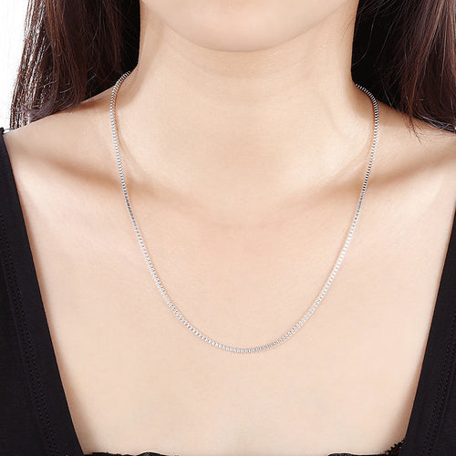 Box Silver Necklace 2mm