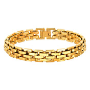 Strap-Style Chain Bracelet, 7-10MM Wide — Stainless Steel
