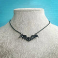 Gothic Black Cross Black Pendant Necklace