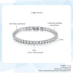 ZHOUYANG Tennis Bracelets For Women Simple Luxury Round Crystal Gold Color Bangle Chain Wedding Female Gift Wholesale Jewelry