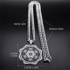 Angel Metatron Pendant Necklace — Stainless Steel