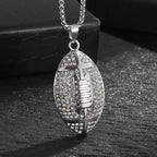 Hip Hop Rock Rapper Blessing Alphabet Pendant Necklace for Personality Men Fashion Street Trend Jewelry Accessories Gift