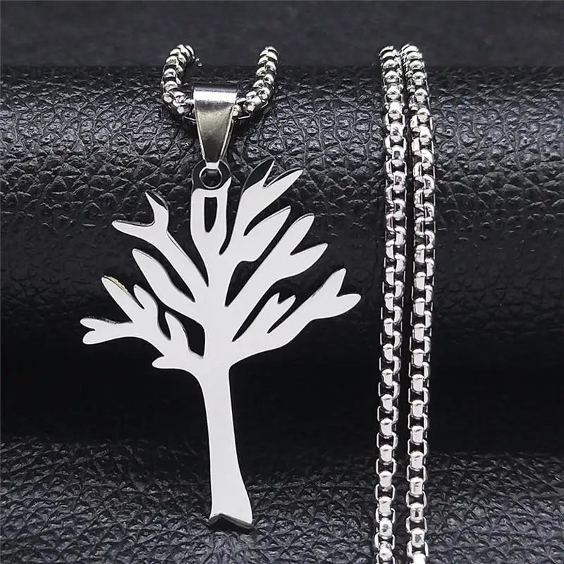 Fashion Geometric Pendant Necklace Square Round Street Rock Female Hip Hop Retro Titanium Steel Accessories Wholesale