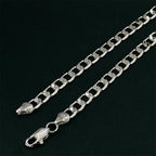 Andara Luxury 925 Sterling Silver Gold Plated 6mm One to One Necklace, Unisex Engagement Accessories Jewelry 45-60cm
