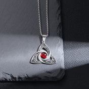Celtic Witch Knot Pendant Necklace — Silver