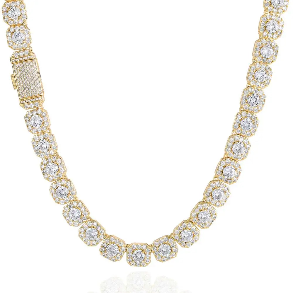 Tennis Chain Necklace Stainless Steel 10/12MM