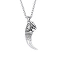 Wolf Tooth Pendant Necklace — Stainless Steel