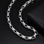 Chunky Embossed Chain Necklace — Stainless