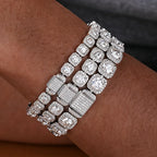 BXINY Luxury Full Moissanite Bracelets S925 Silver GRA Certified Lab Diamond Hand Chain for Women Men Wedding Fine Jewelry Gifts