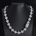 Iced Out Cuban Chain Necklace Money Bag CZ