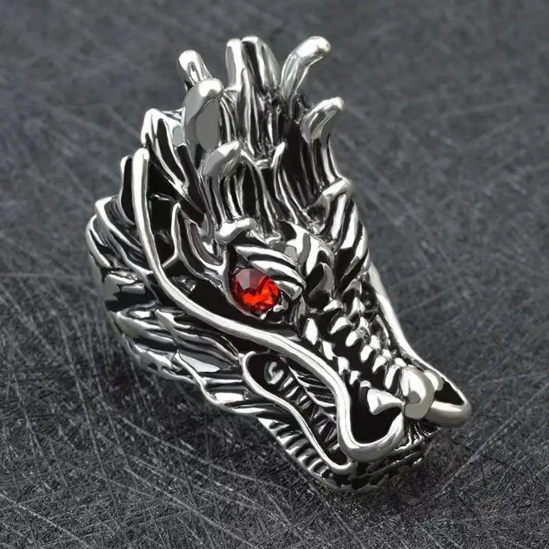Dragon Steel Ring Korean Version Students'