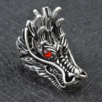 Dragon Steel Ring Korean Version Students'