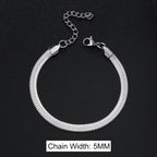 Stainless Steel Snake Bracelet Blade Chain
