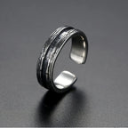 New Arrival 925 Silver Ring Open Size Retro Men Jewelry Personality Multi Lines Design Male Index Finger Accessories