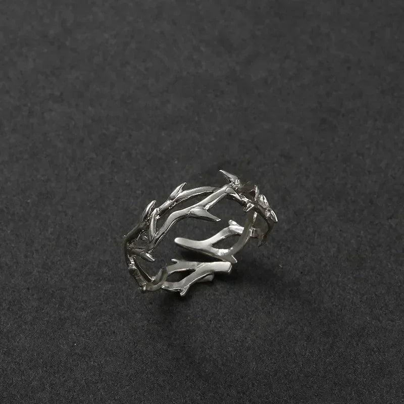 Retro Domineering Ethnic Style Fire-Breathing Dragon Ring Men\\\\\'s Charm Open Ring Punk Motorcycle Rider Jewelry Accessories
