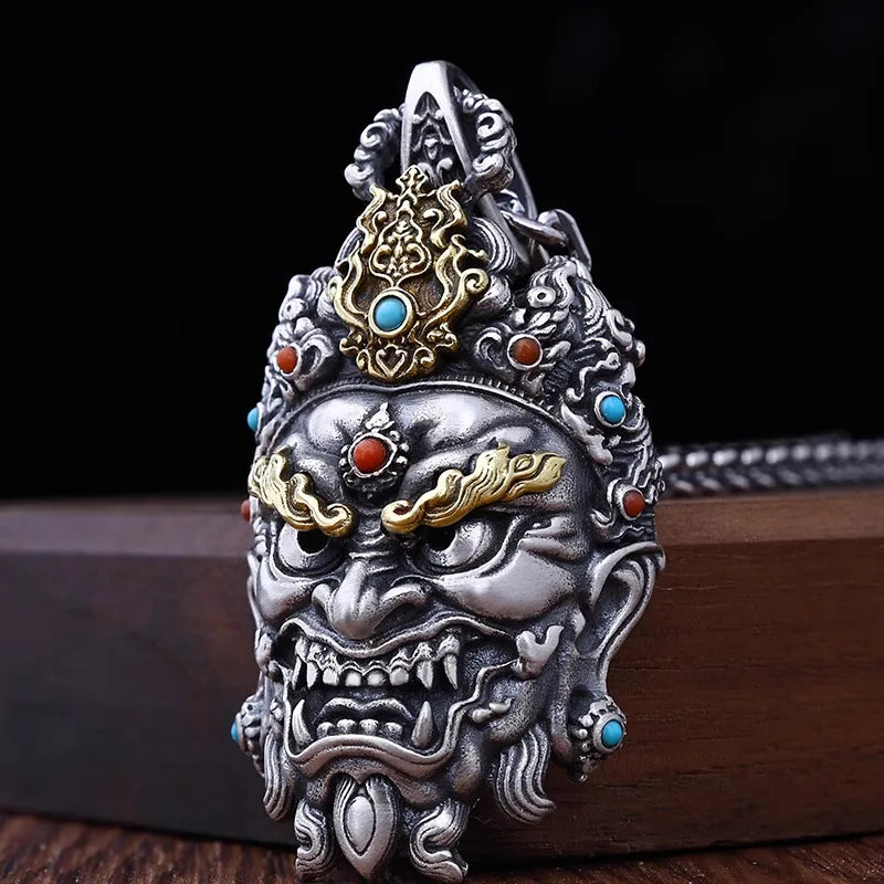 Buddha Vajra Pendant Necklace — Mixed Metal