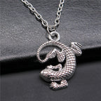 Cold Blooded Reptile Lizard Gecko Chameleon Pendant Necklace For Women Men