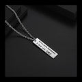 Letter Pendant Necklace — Stainless Steel