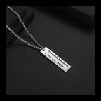 Letter Pendant Necklace — Stainless Steel