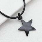 Pentagram Pendant Necklace for Men 45cm Chain