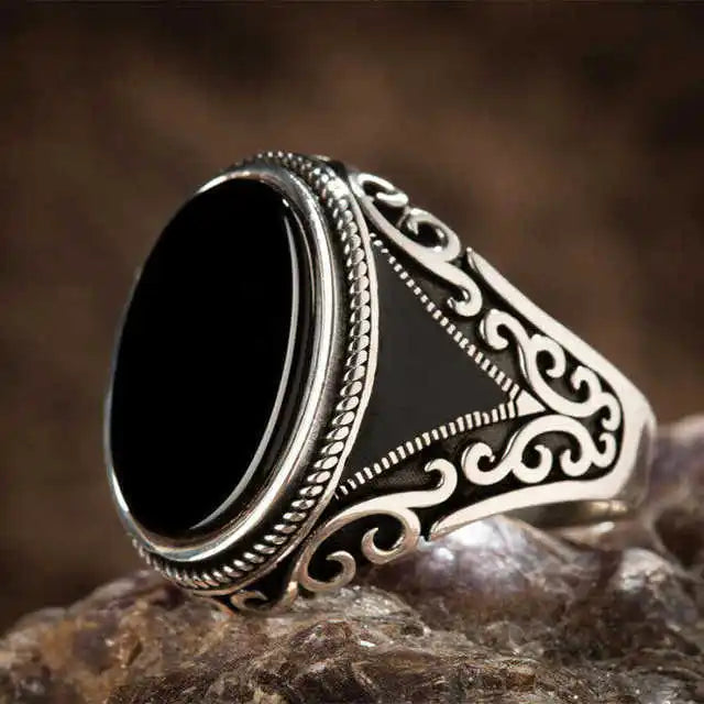 Vintage Iced Out Silver Ring