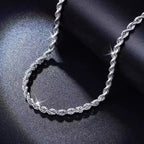 Twist Rope Chain Necklace — Stainless Steel
