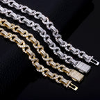 Iced Out Infinity Bracelet Stainless Steel 10MM