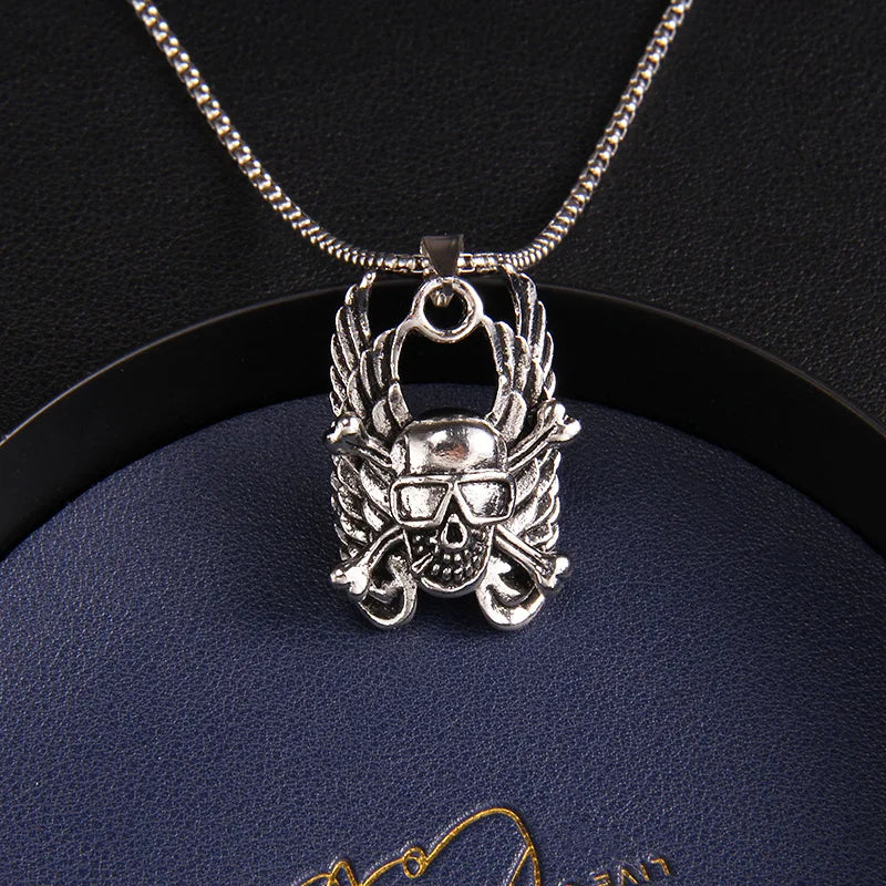 Skull Steel Pendant European American Individuality