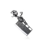 Gothic Skull Pendant Necklace — Stainless Steel