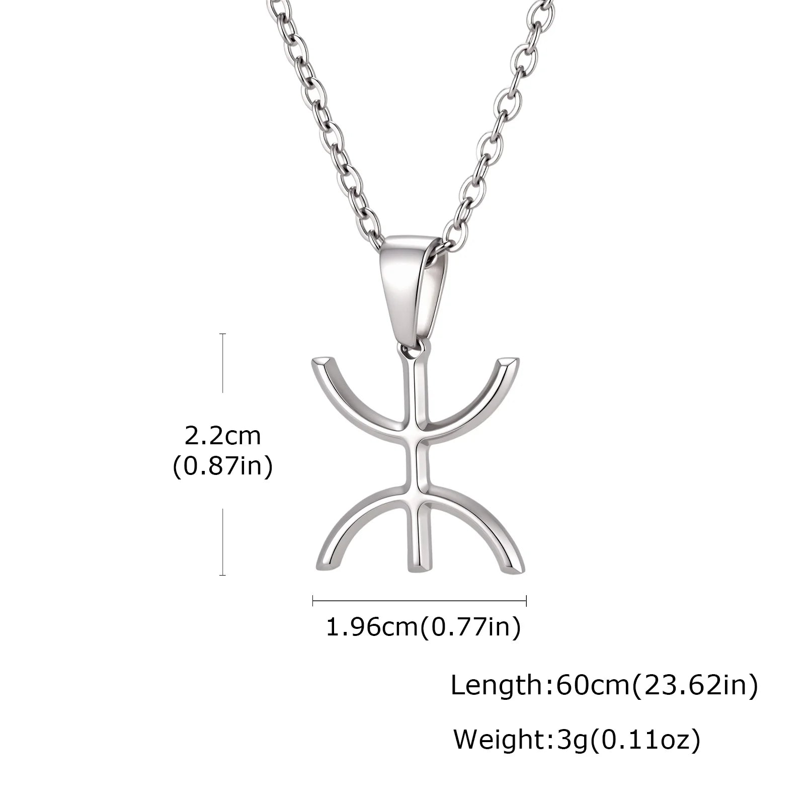 African Berbers Symbol Necklace — Stainless Steel