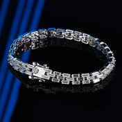 Tennis Bracelet Moissanite Chain Ladder Row Link