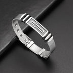 Trendy Christian Cross Stainless Steel Men's Bracelet New Fashion Metal Religious Accessories Charming Jewelry for