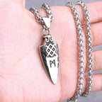 Odin Rune Vegvisir Pendant Necklace — Stainless Steel