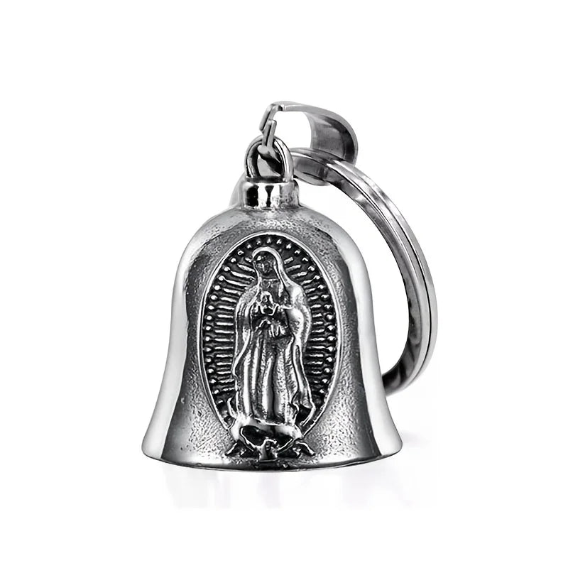 Norse Gods Odin Celtic Knot Motorcycle Bell Necklace Men's Punk Riding Rock Lucky Exorcism Amulet Jewelry