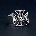 Cross Signet Ring — 925 Silver