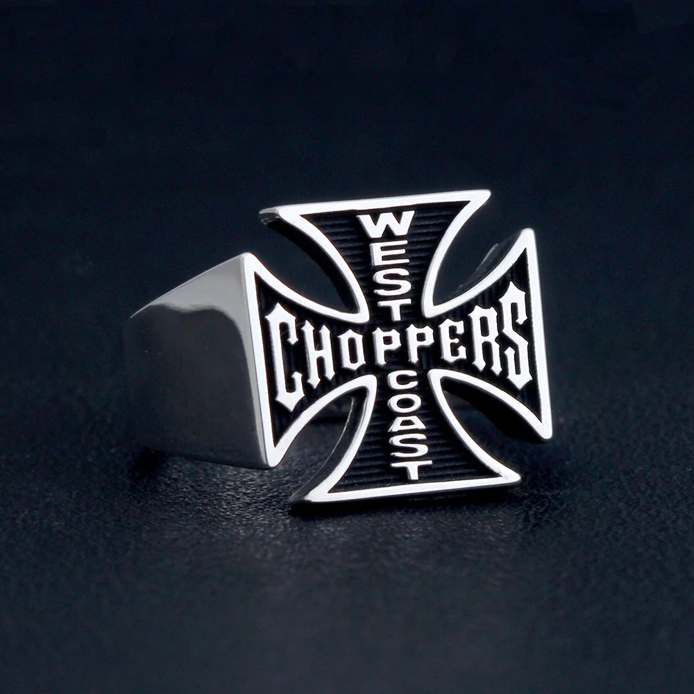 Cross Signet Ring — 925 Silver