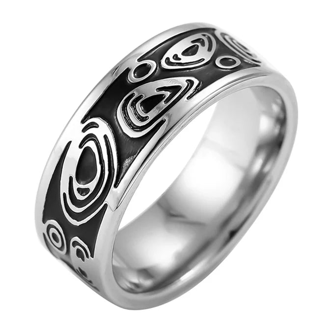 Vintage 316L Stainless Steel Ring for Men And Women Never Fade Power Lucky Mantra Ring