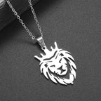 Stainless Steel Square Black Natural Stone Necklace Beautiful Geometric Polygon Pendant for Women Casual Punk Jewelry