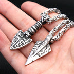Viking Spearhead Pendant — Stainless Steel