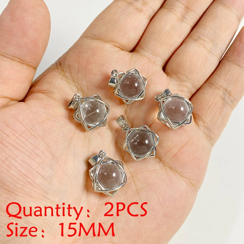 Crystal Quartz Iced Pendant — DIY Craft Set