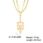 Kabbalah Sephirot Tree of Life Pendant Necklace — Stainless Steel