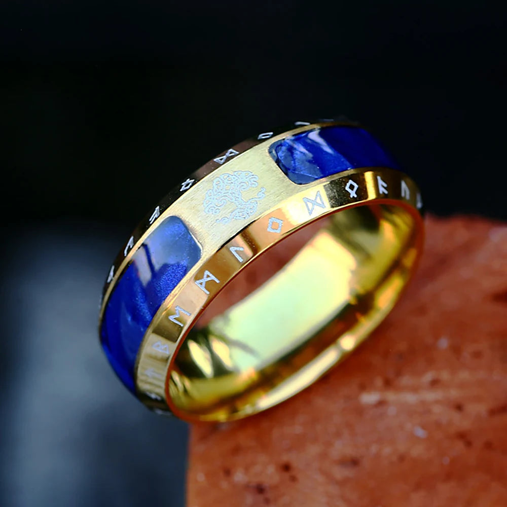 Fashion Punk Stainless Steel Fire Dragon Rings For Men Women Hip Hop Biker Vintage Vikings Animal Ring Amulet Jewelry