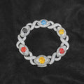 Iced Out Chain Necklace Colored Zircon 15MM
