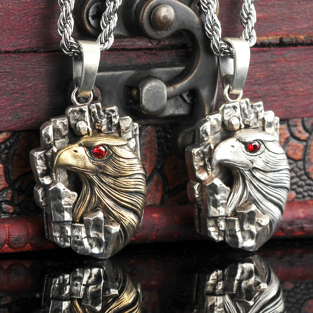 Eagle Head Pendant — Stainless Steel