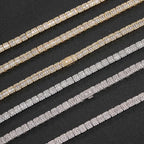 Stainless Steel Tennis Cuban Chain Necklace 8MM