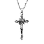Vintage Jesus Cross Pendant — 316L Stainless Steel
